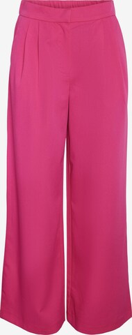 Wide leg Pantaloni con pieghe 'Jamie' di Noisy may in rosa: frontale