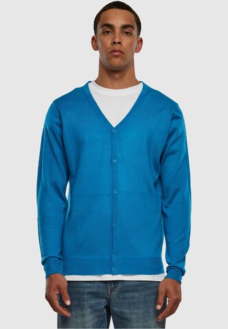 Urban Classics Knit cardigan in Blue: front