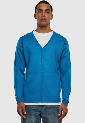 Urban Classics Knit Cardigan in Blue: front