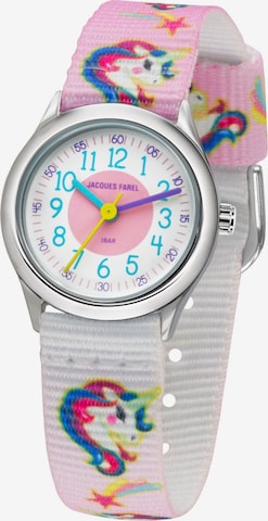 Jacques Farel Watch in Pink: front