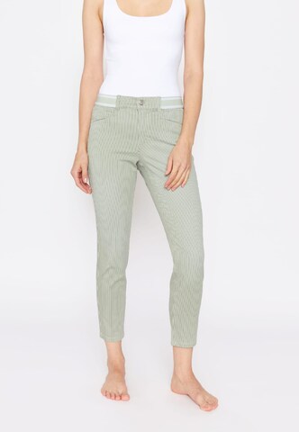 Angels Skinny Jeans 'Ornella' in Groen: voorkant