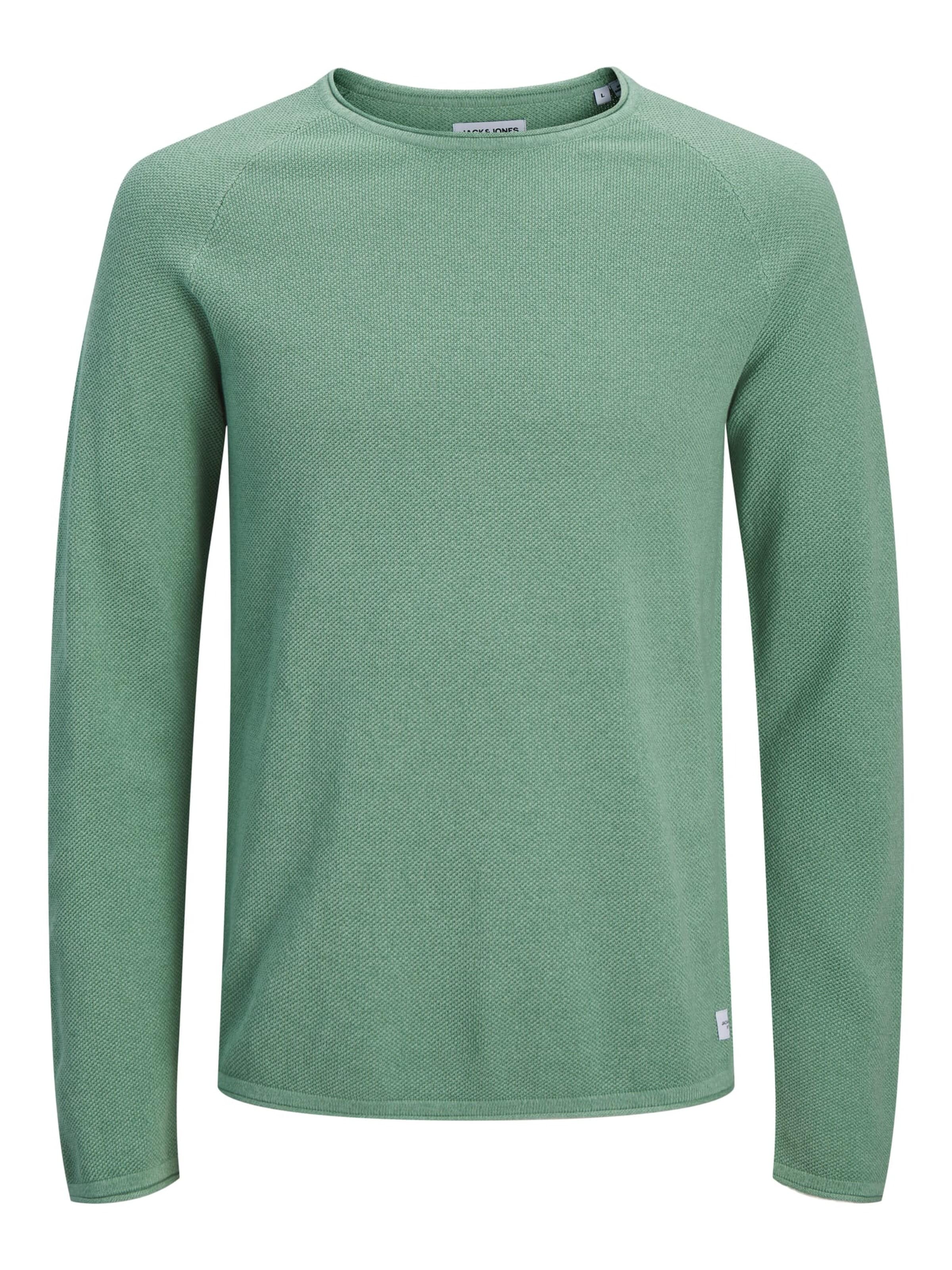 JACK & JONES Sweater 'HILL' in Green: front