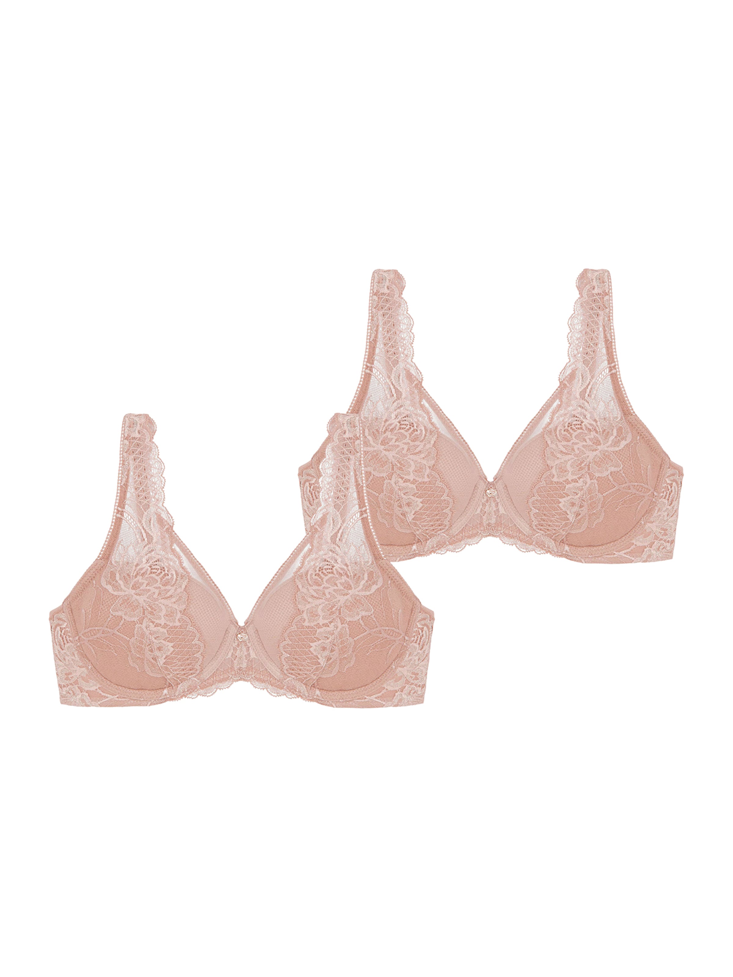Soutien-gorge ' Wild Peony Florale ' TRIUMPH en rose : devant