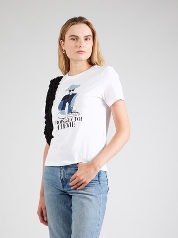 ONLY - Camiseta 'ONLEMMA' en blanco: frente