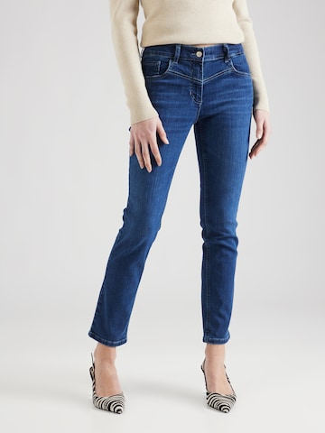 Slimfit Jeans de la GERRY WEBER pe albastru: față
