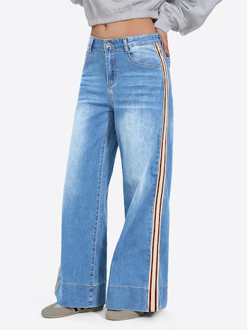 Imily Bela Wide leg Τζιν σε μπλε: μπροστά