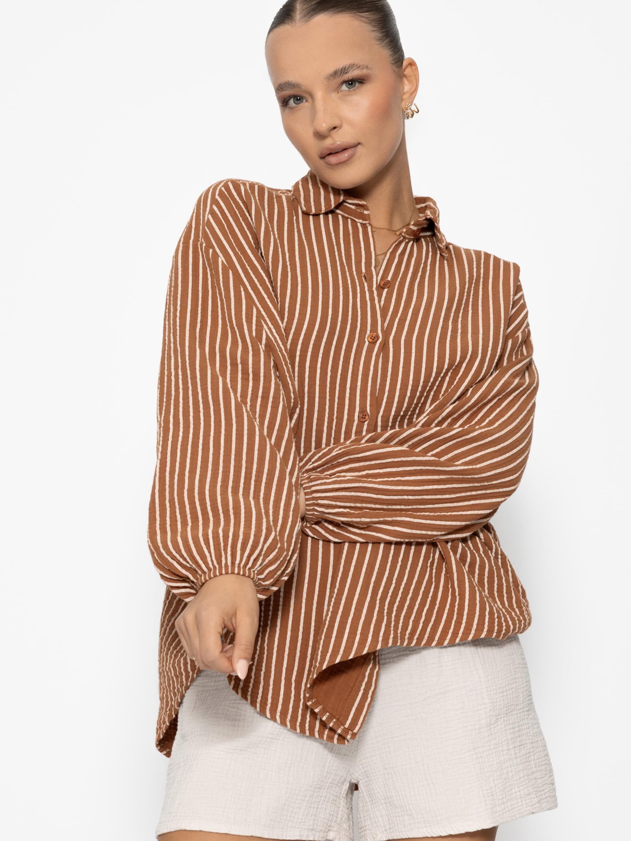 SASSYCLASSY Bluse‌‌‌‌‌‌‌‌‌‌ in Braun