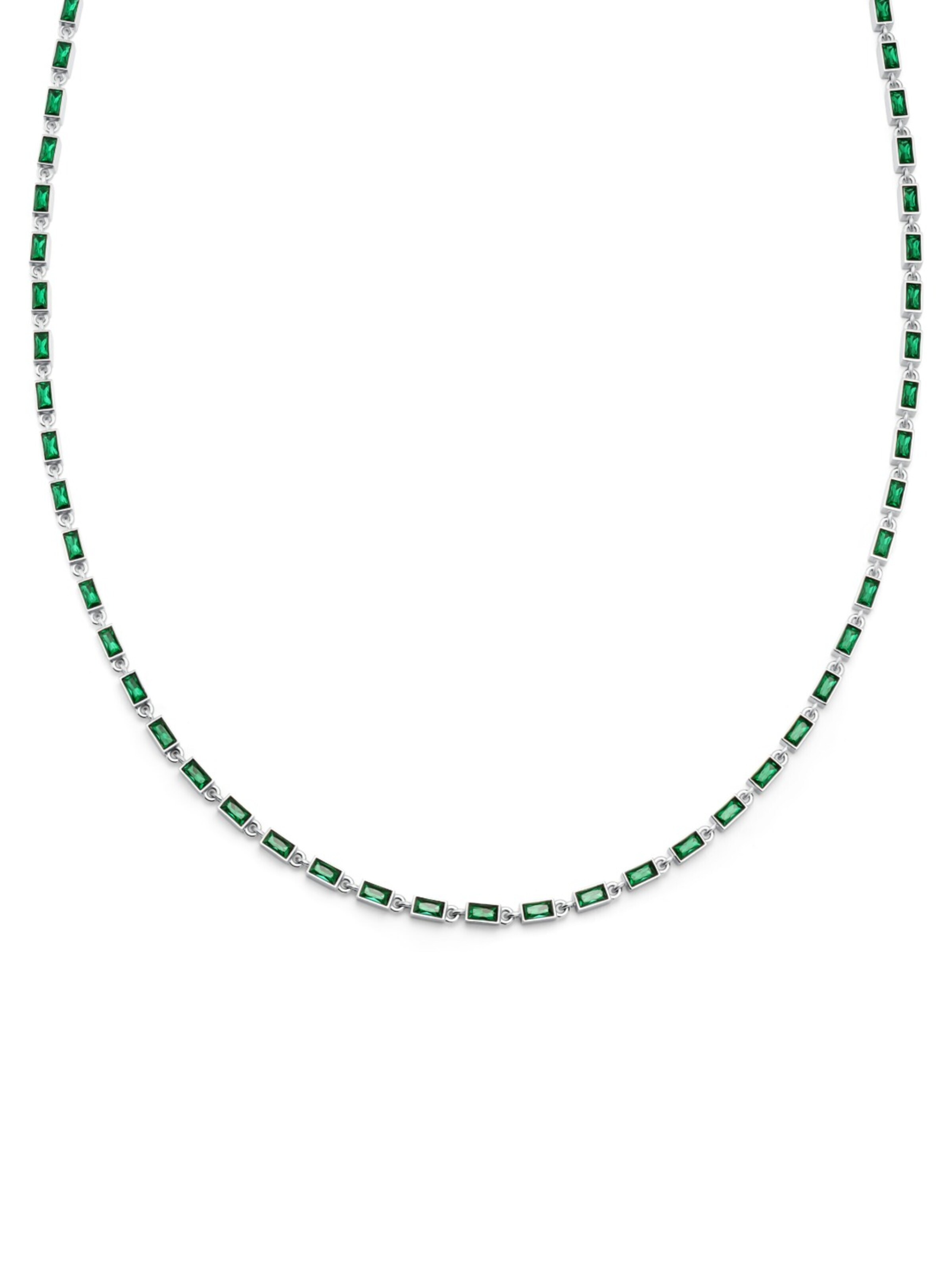 Arkai Necklace 'Facet' in Green: front