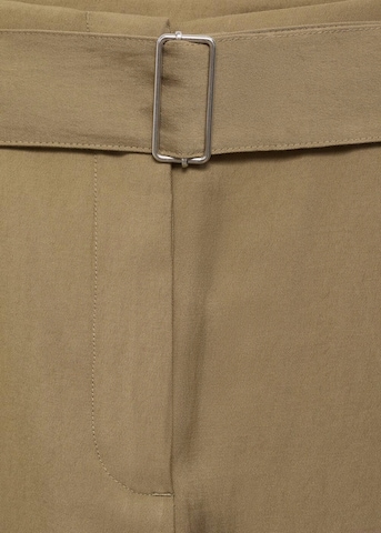 MANGO Wide leg Pleat-Front Pants 'Lirica' in Green