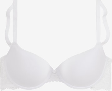 LASCANA T-shirt Bra in White: front