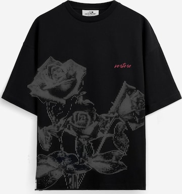 Maglietta di Vertere Berlin in nero: frontale