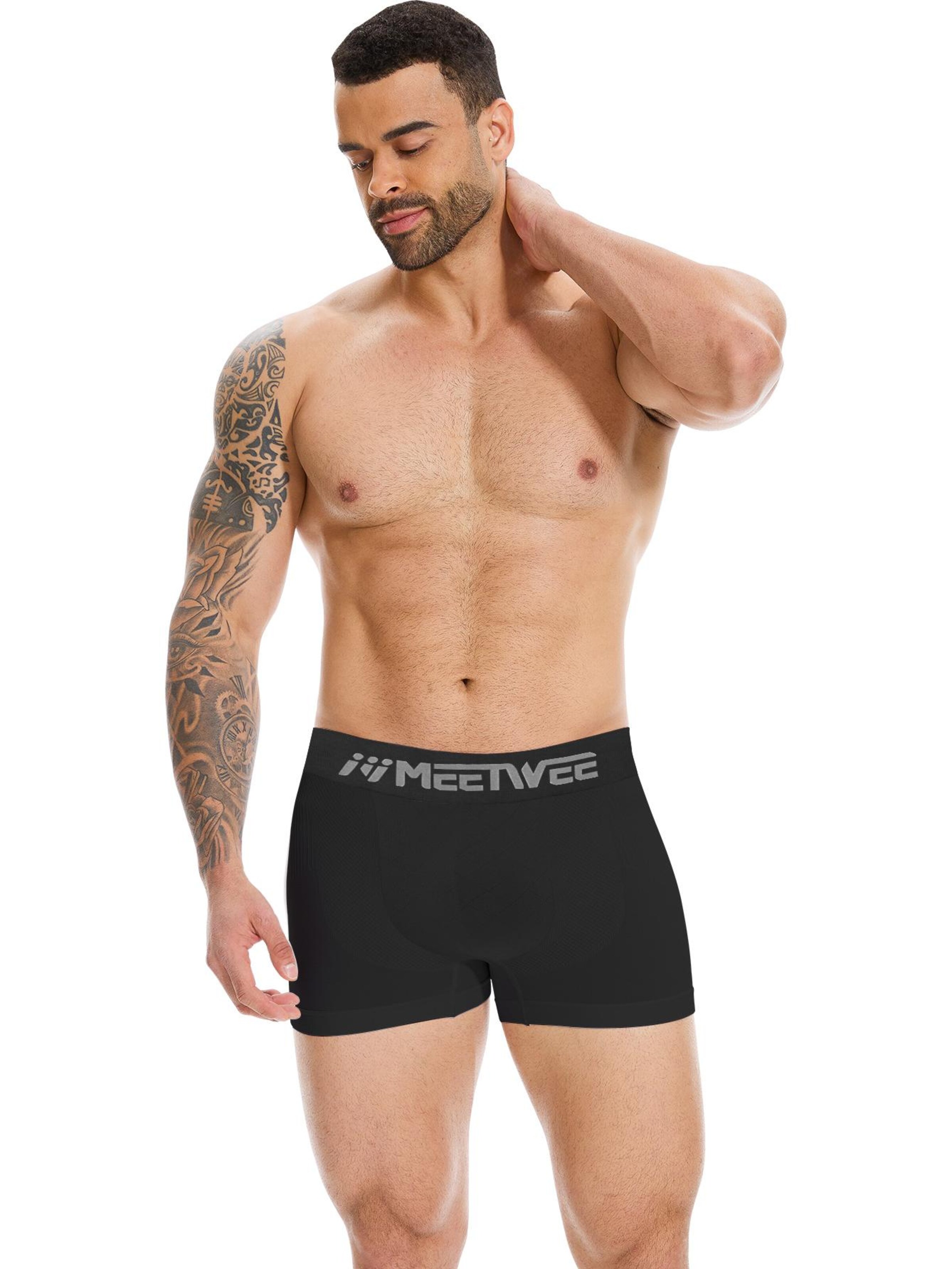 MEETWEE Boxer shorts in Grey