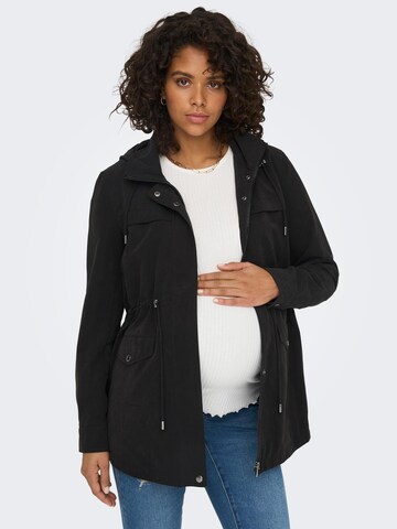 Only Maternity Between-Seasons Parka in Black