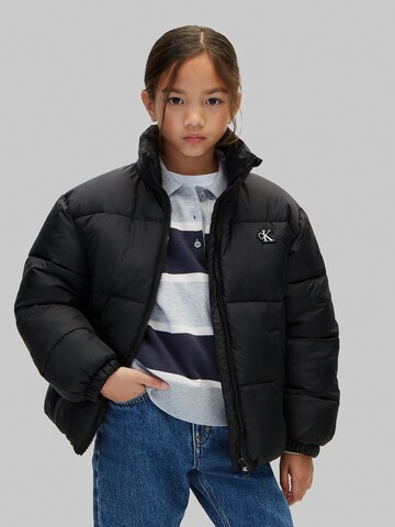 Calvin Klein Jeans Regular Winter jacket in Black: front