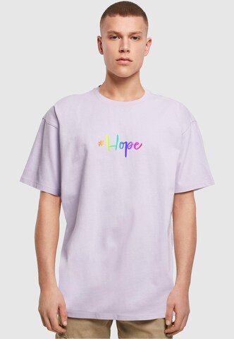 T-Shirt 'Hope Rainbow' Merchcode en violet : devant