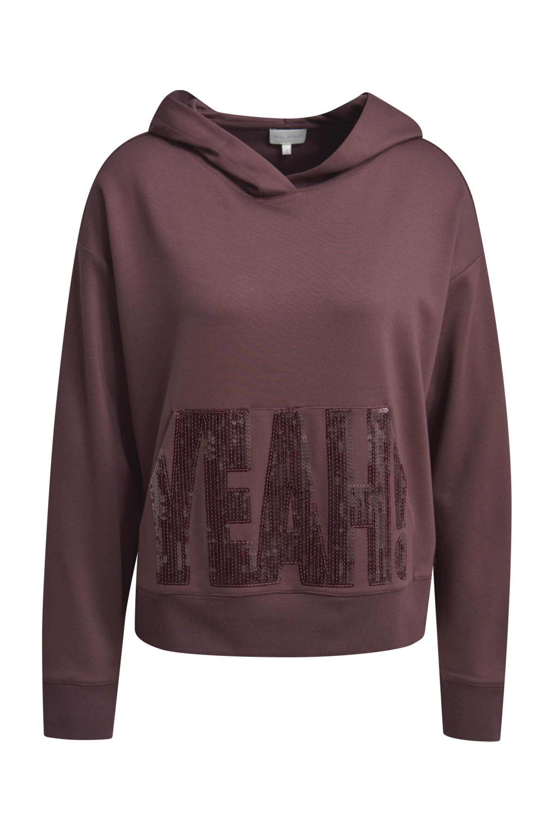 Milano Italy Sweatshirt in Brown: front
