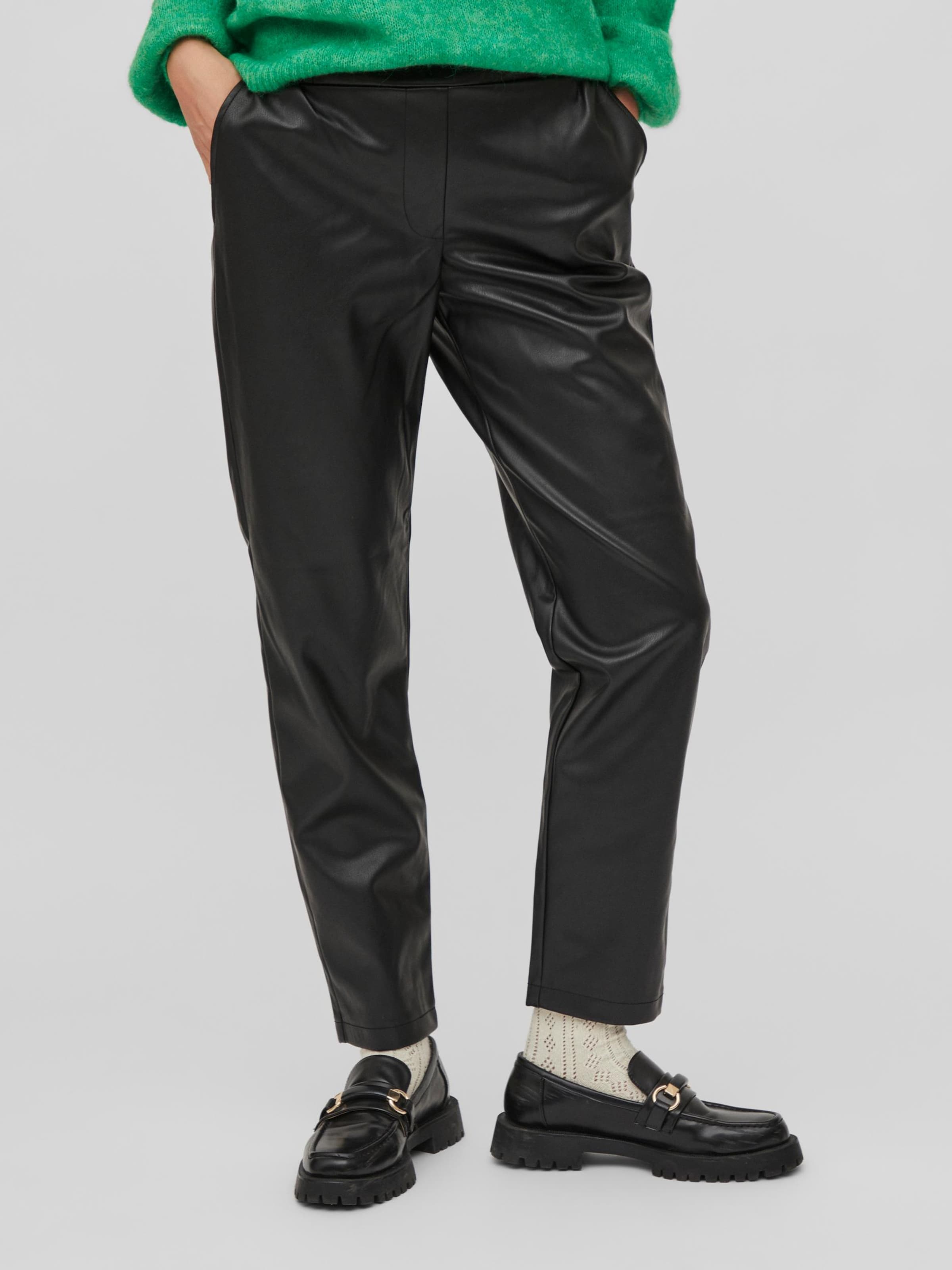 Leather pants shop loose