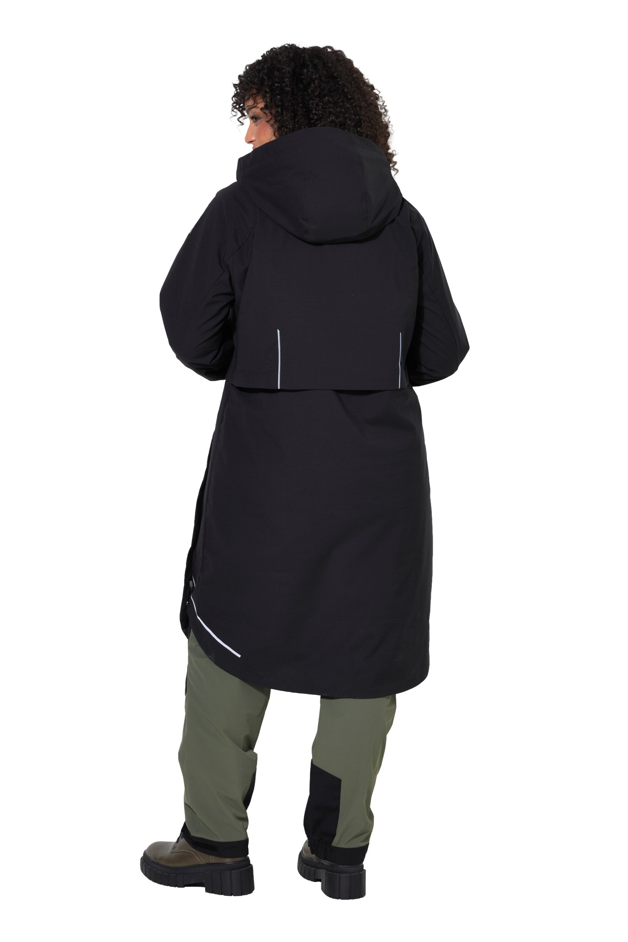 Ulla Popken Funktionsjacke in Schwarz