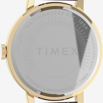 TIMEX Analoog horloge 'Midtown' in Bruin