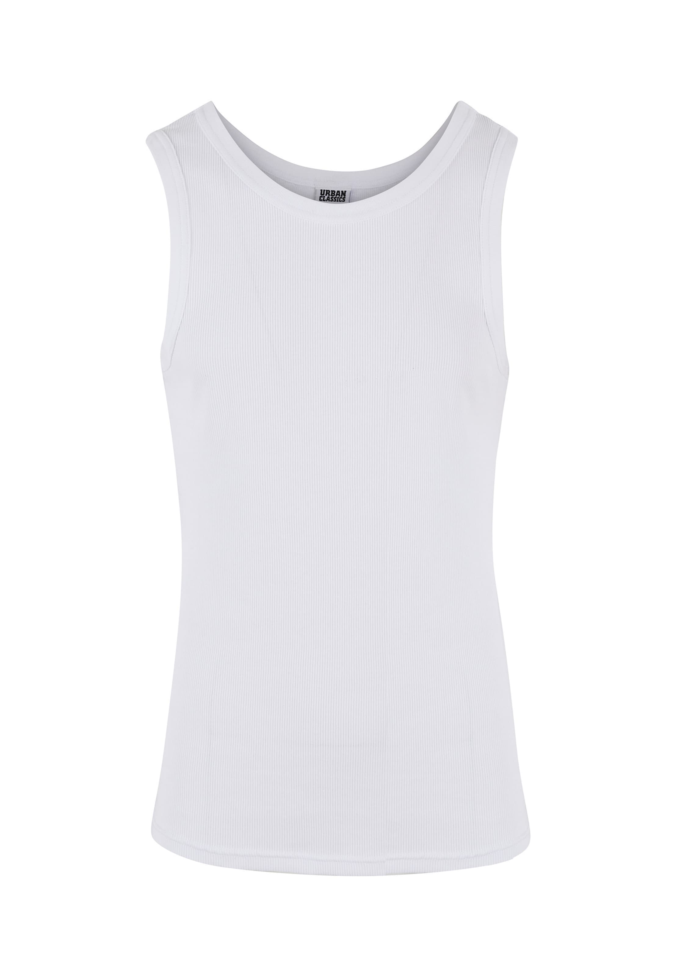 Maillot de corps Urban Classics en blanc : devant
