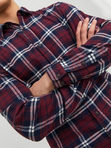 JACK & JONES Regular fit Overhemd in Rood