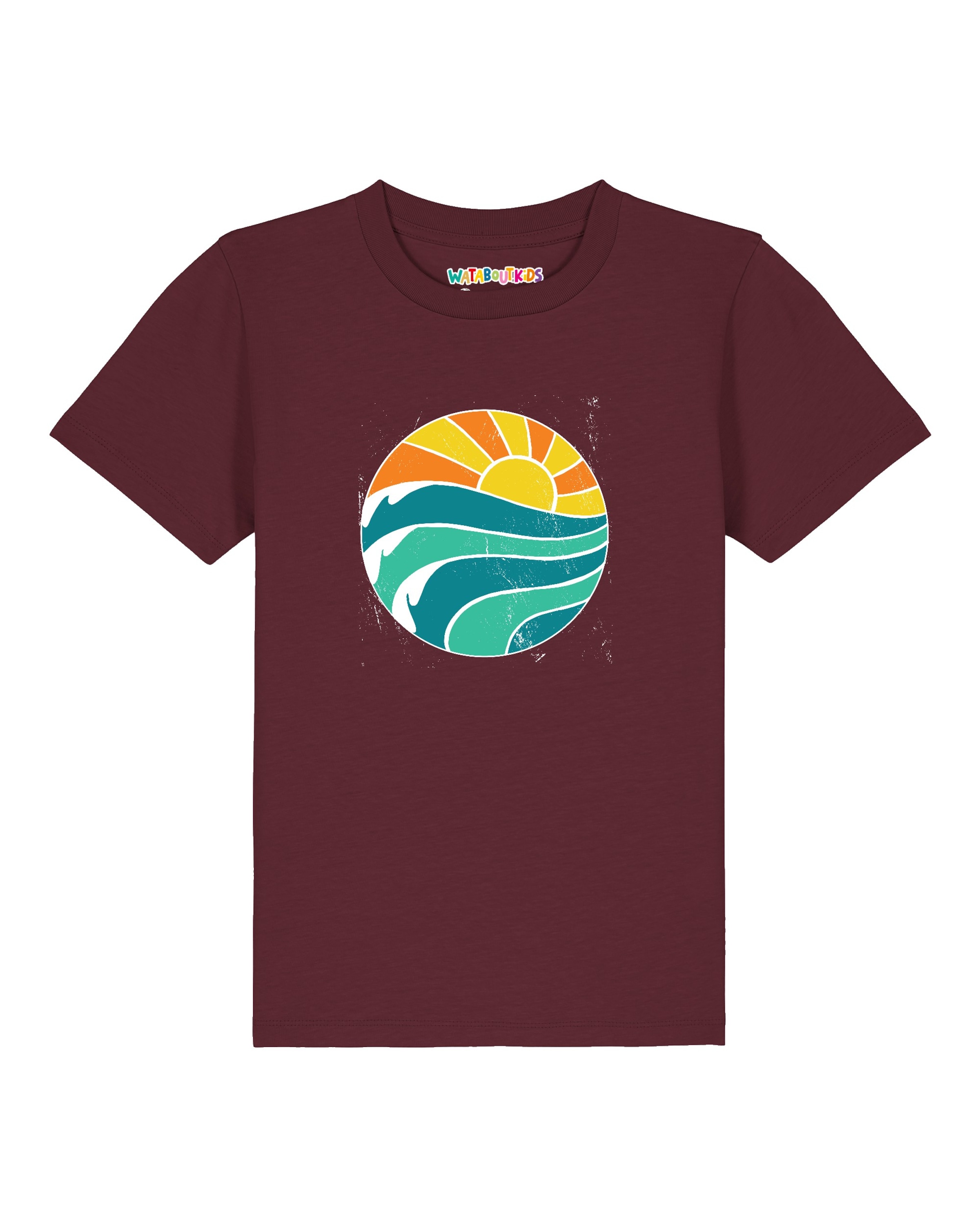 watabout.kids Shirt 'Summer Sun' in Red: front