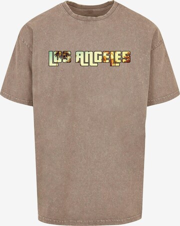 Merchcode Shirt 'Grand Los Angeles' in Bruin: voorkant