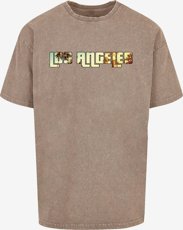 T-Shirt 'Grand Los Angeles' Merchcode en marron : devant