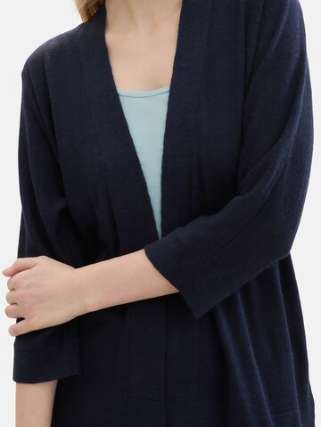 TOM TAILOR Gebreid vest in Blauw