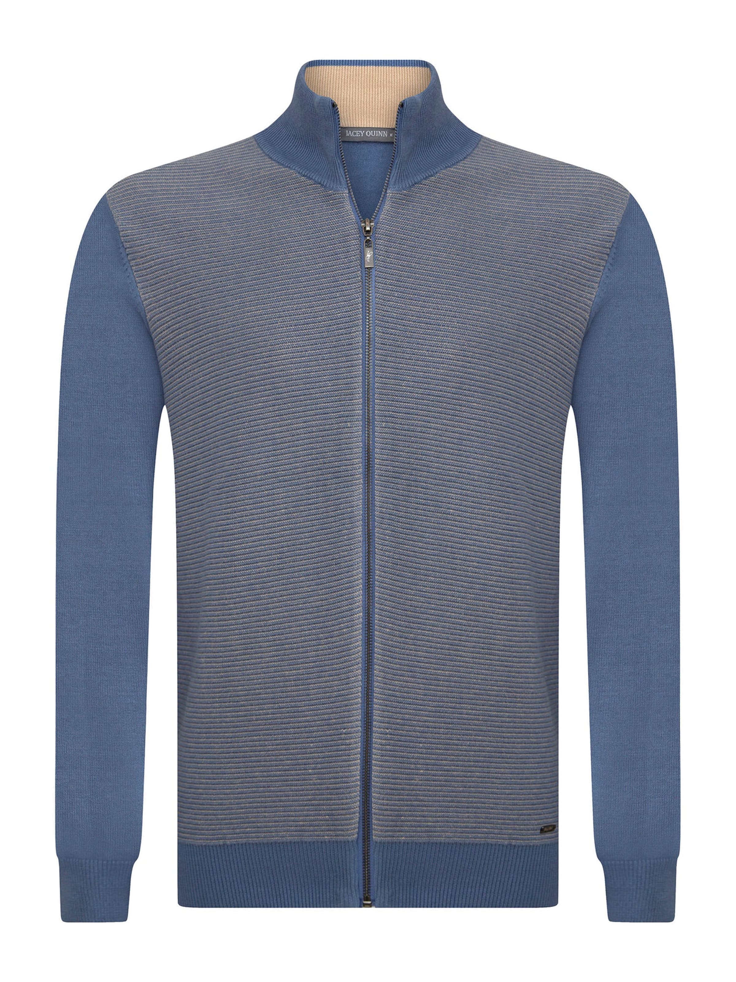 Jacey Quinn Вязаная кофта в Синий: спереди