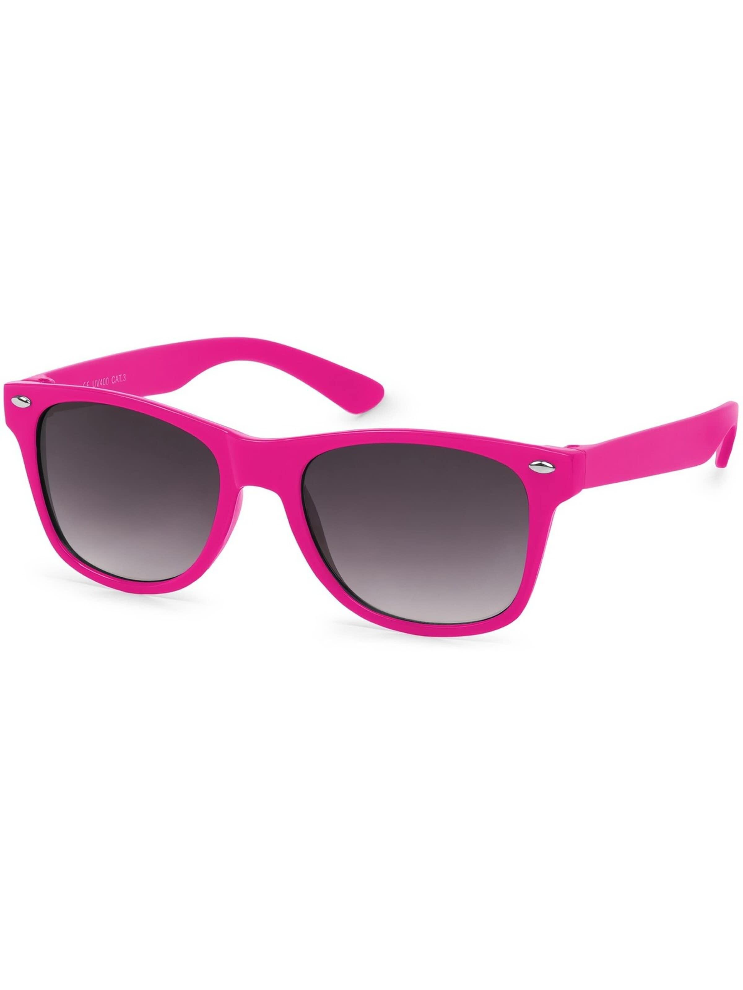 styleBREAKER Sunglasses 'Kinder Sonnenbrille Nerd Style' in Pink: front