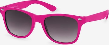 styleBREAKER Sunglasses 'Kinder Sonnenbrille Nerd Style' in Pink: front