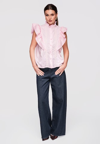 Ombre Blouse in Pink