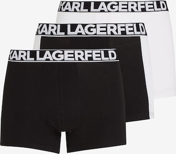 Boxers Karl Lagerfeld en noir : devant