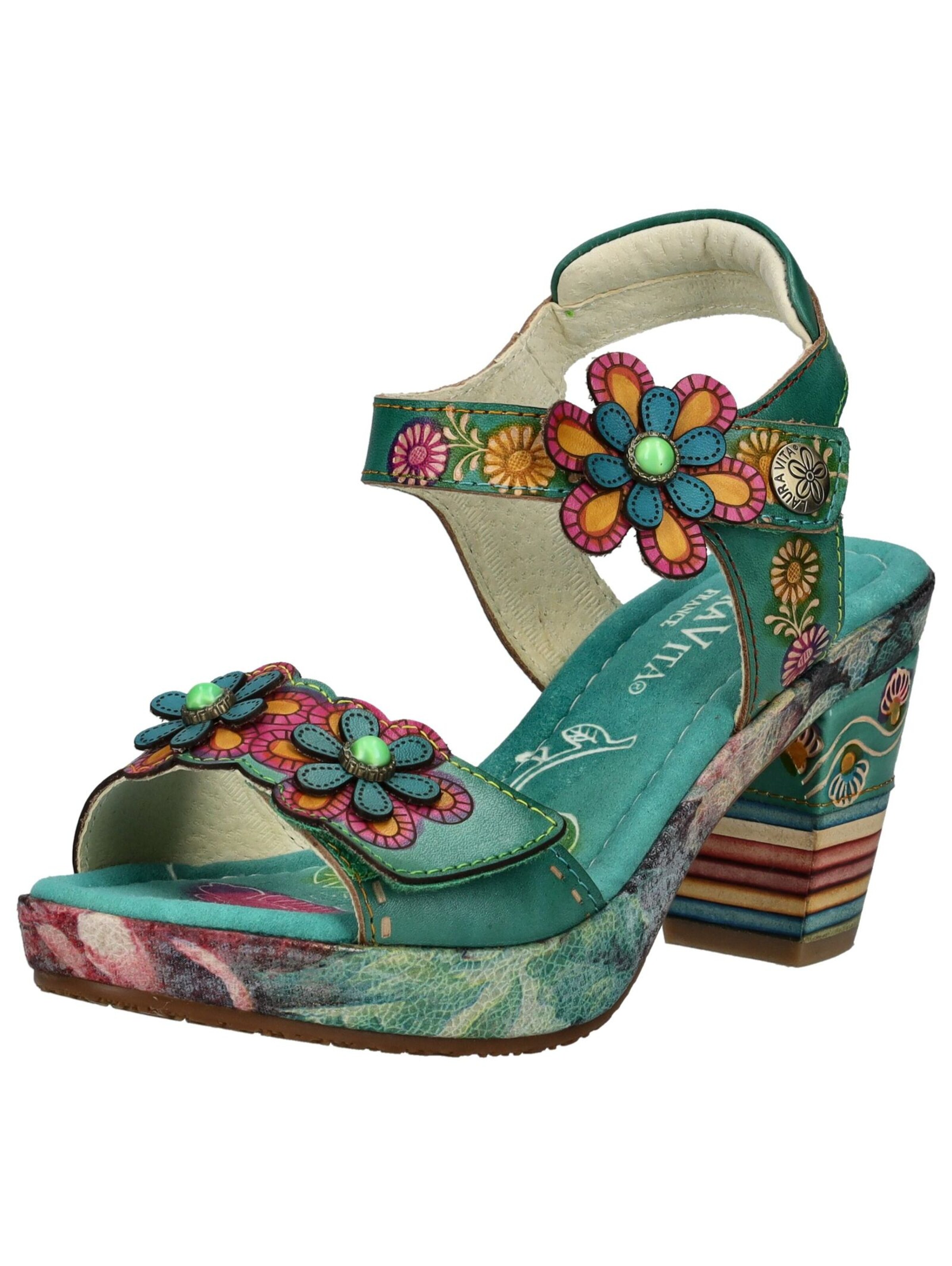 Sandales à lanières Laura Vita en vert : devant