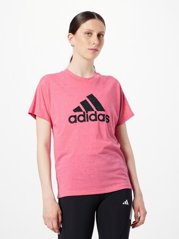 rozā ADIDAS PERFORMANCE Sporta krekls 'Future Icons Winners 3.0': no priekšpuses