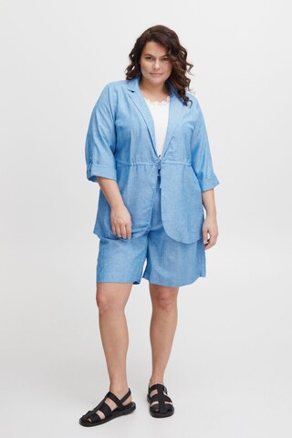 Fransa Blouse 'Fplin Ja 1' in Blauw: voorkant