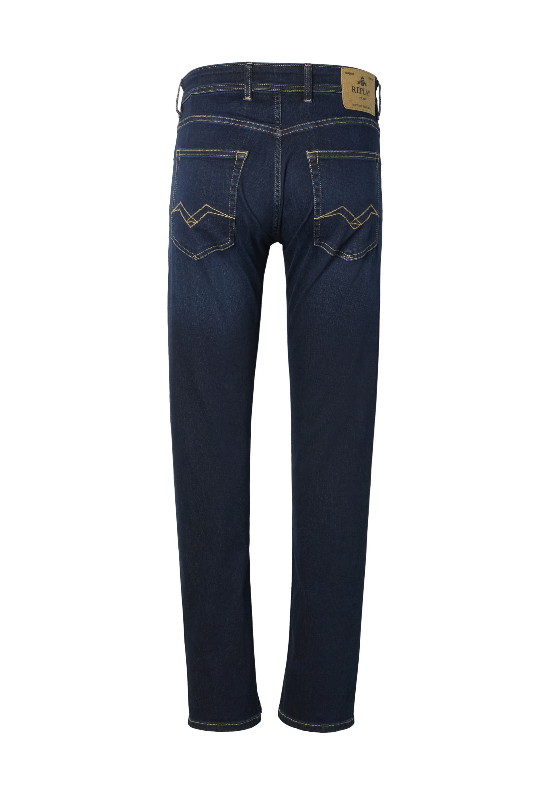 Regular Jean 'GROVER' REPLAY en bleu : derrière