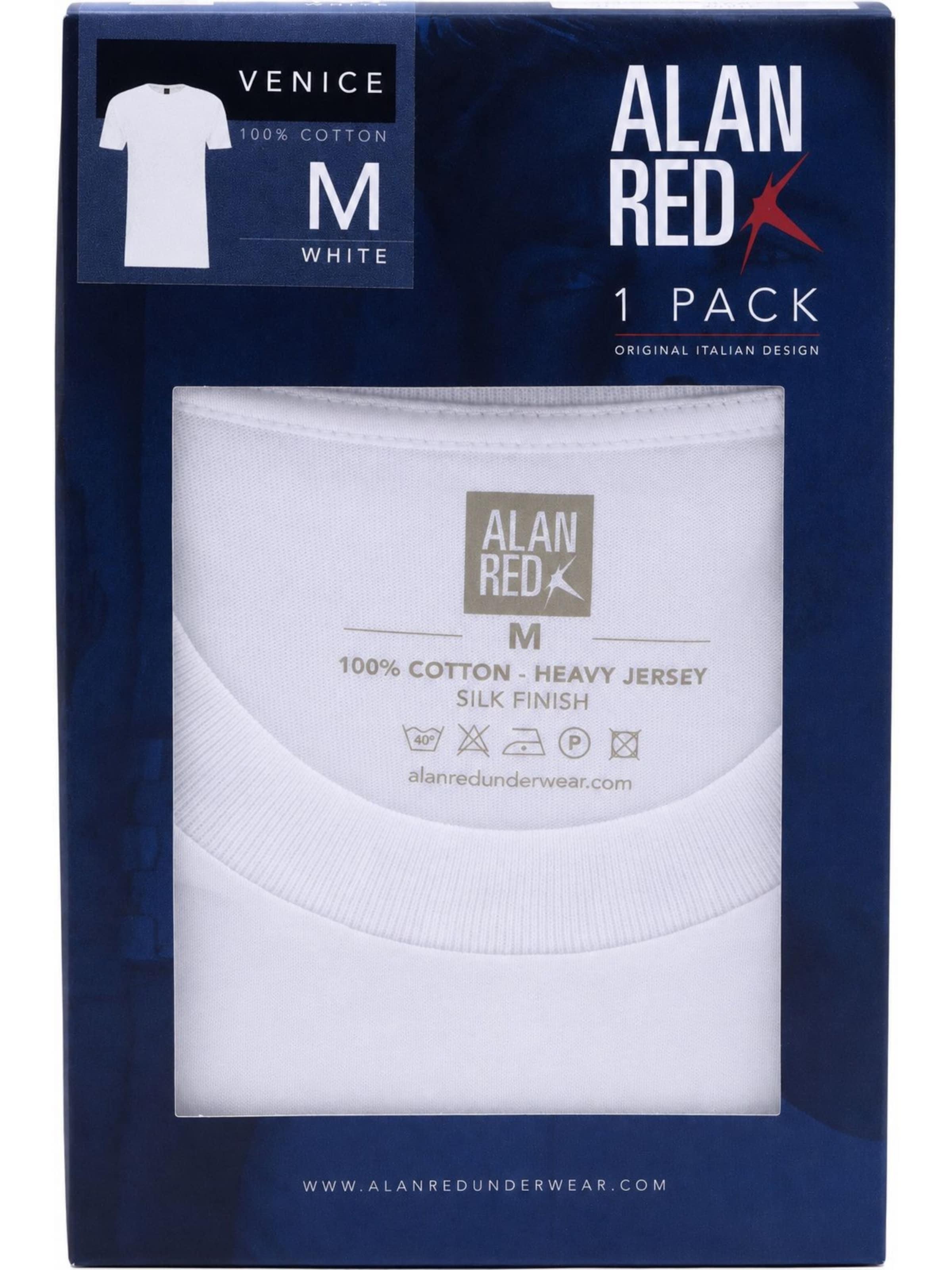 alan red Shirt 'Venice' in White