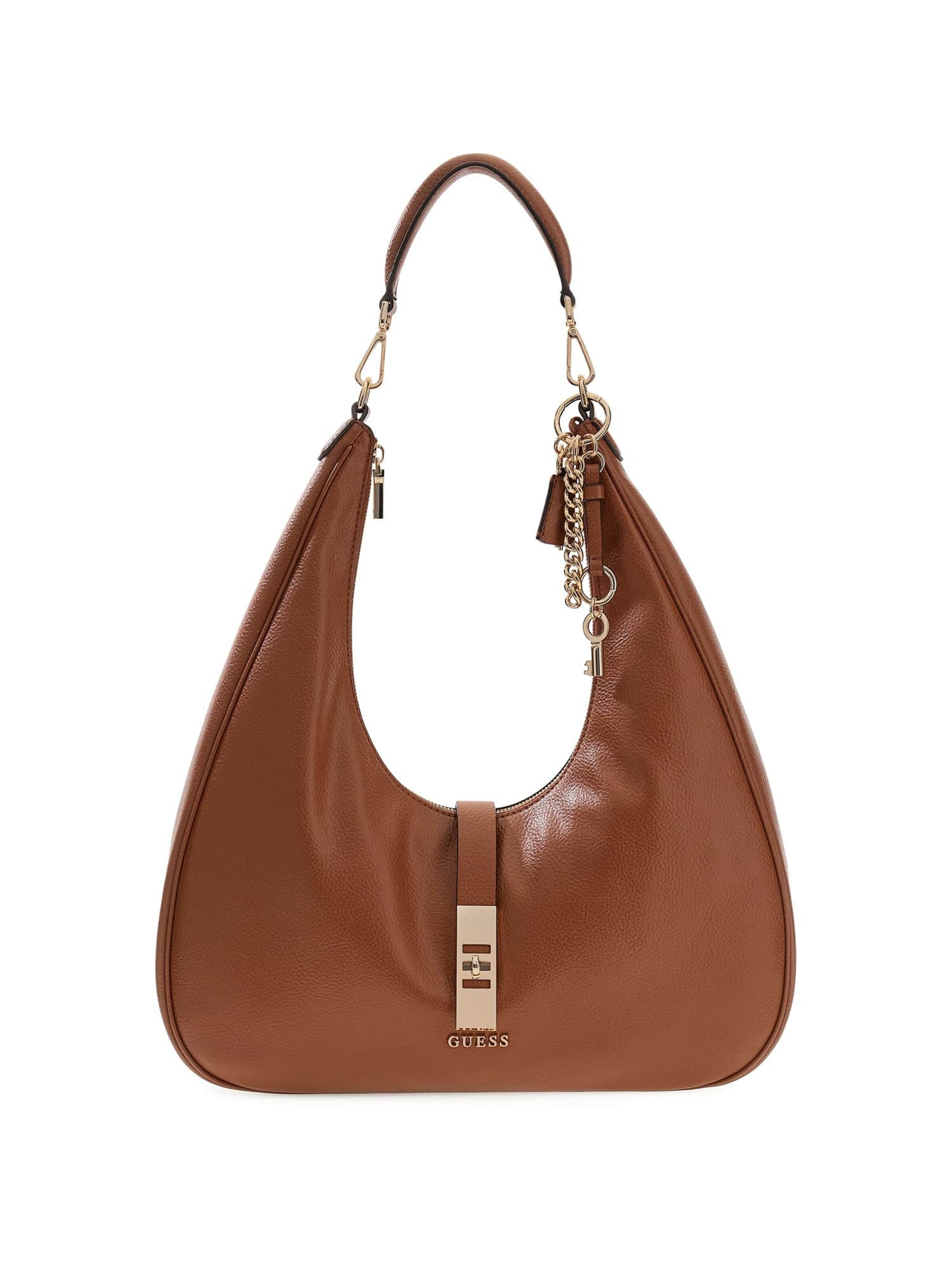 GUESS Shoulder Bag 'Brooke' in Brown: front