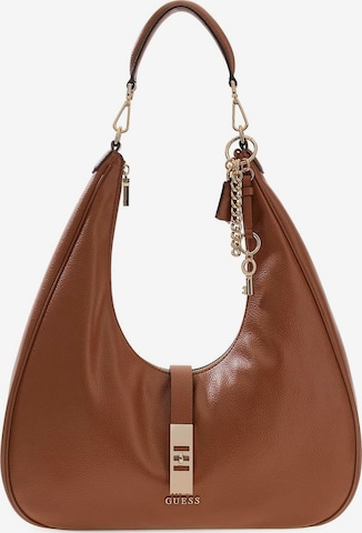 GUESS Shoulder Bag 'Brooke' in Brown: front