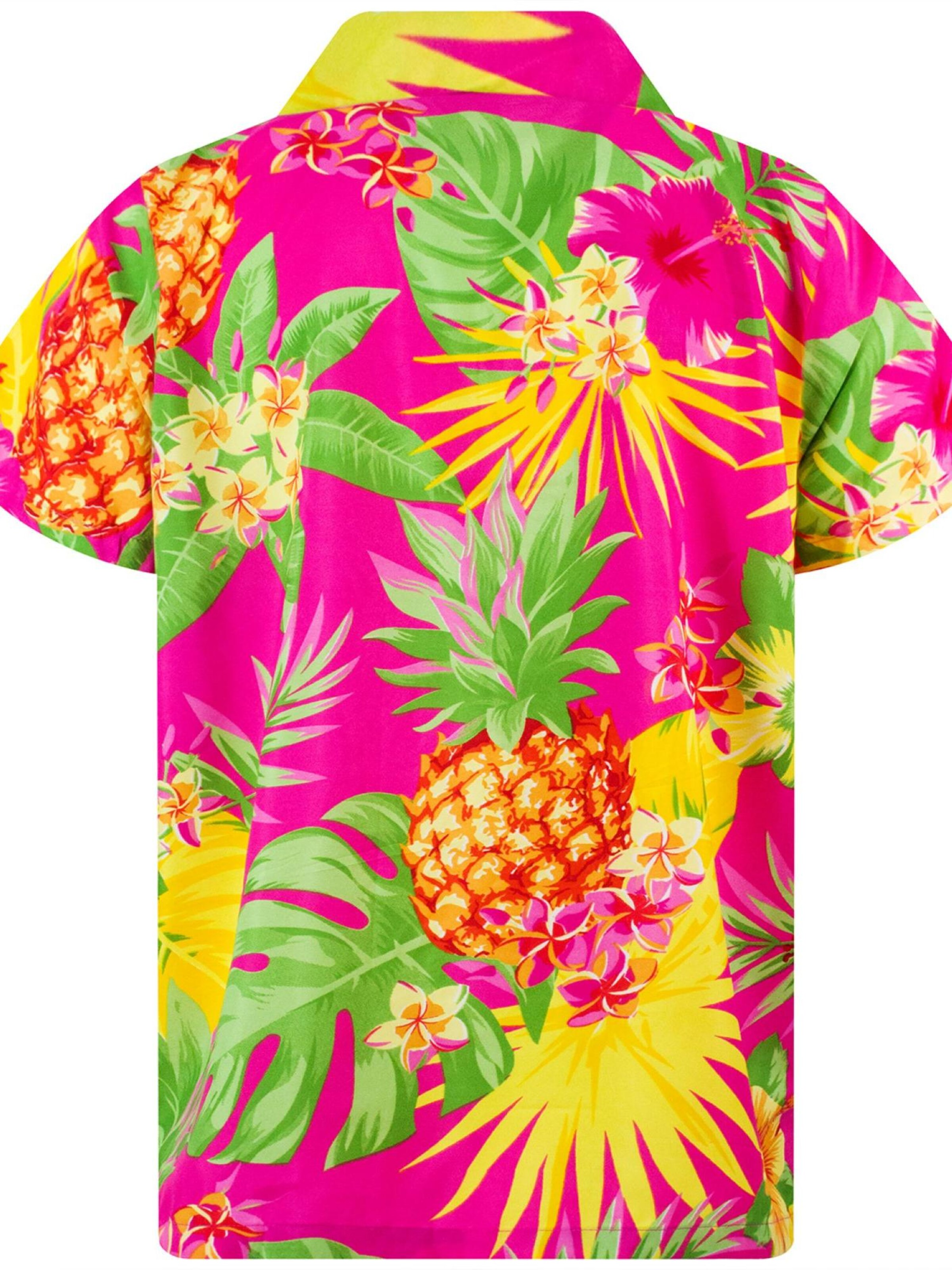 King Kameha Shirt 'Pineapple' in Pink