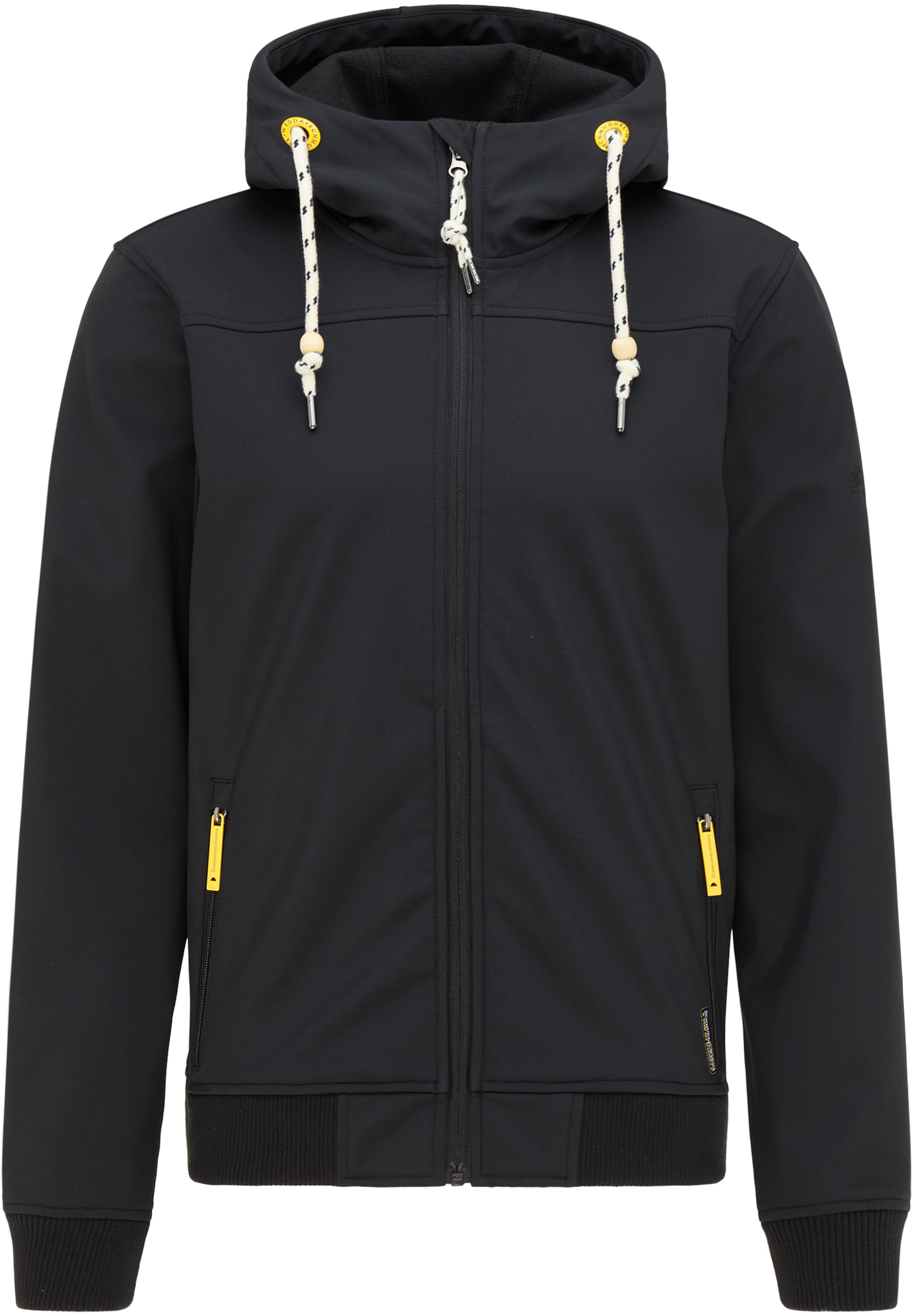 Schmuddelwedda Toiminnallinen takki värissä musta: etupuoli