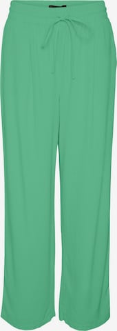 VERO MODA Loose fit Pleat-Front Pants 'JESMILO' in Green: front