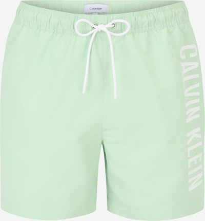 Calvin Klein Swimwear Badeshorts 'Intense Power' in pastellgrün / offwhite, Produktansicht