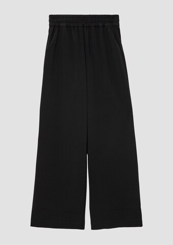 s.Oliver Wide Leg Hose in Schwarz