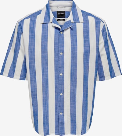 Only & Sons Overhemd 'Tes' in de kleur Marine / Wit, Productweergave