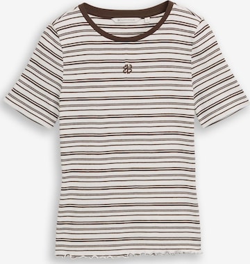 TOM TAILOR DENIM T-Shirt in Weiß: Vorderseite