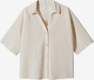 MANGO Blouse 'Lina' in Beige: front