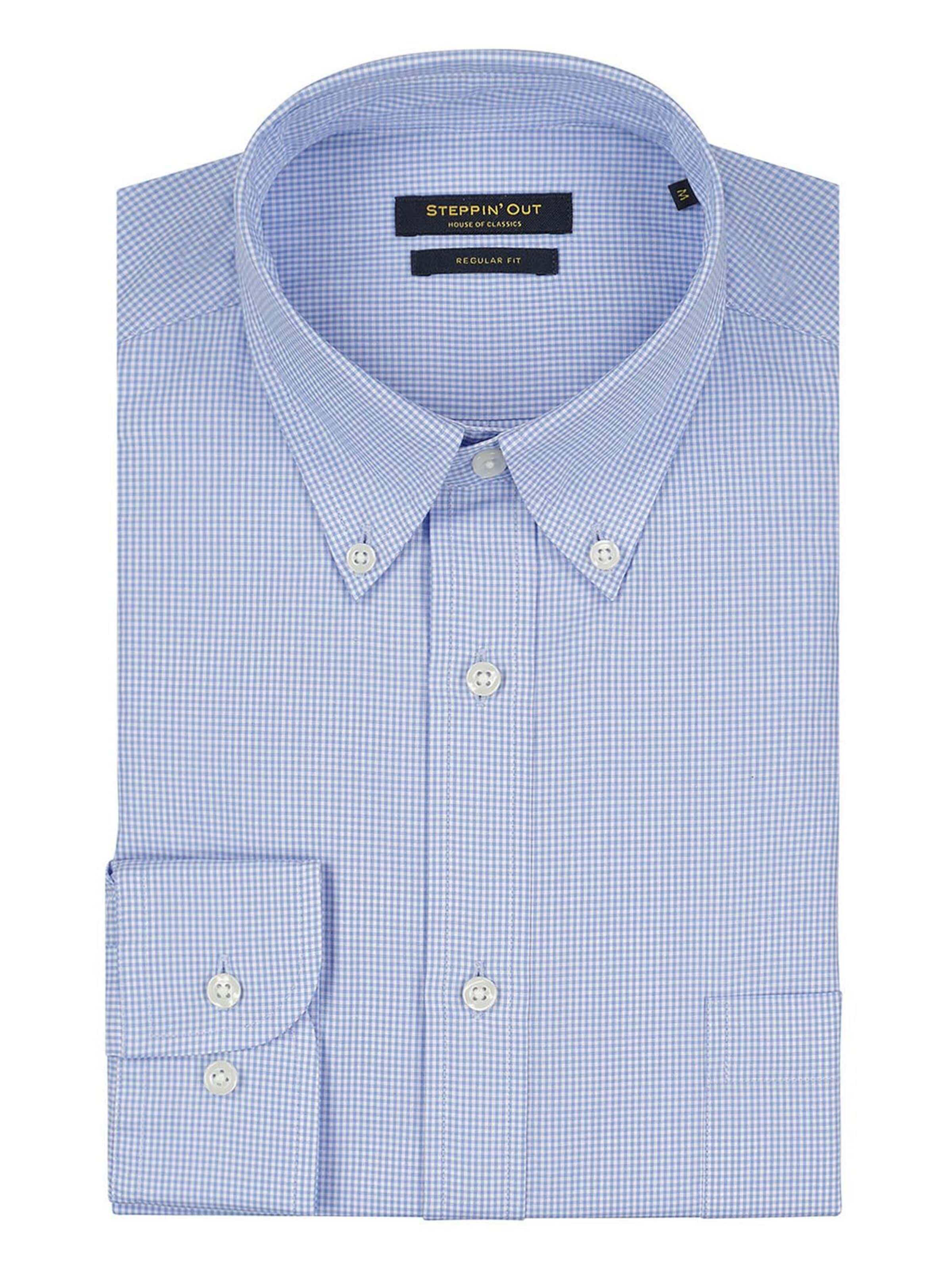 Coupe regular Chemise Steppin' out en bleu